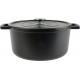 MegaStore Express Cocotte 6.5L noir en fonte d'acier