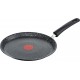 Tefal Crêpière noir AUTHENTIC, poêle à crêpes 25cm