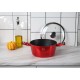 Napoleon Faitout induction 24cm rouge métallique 6 litres