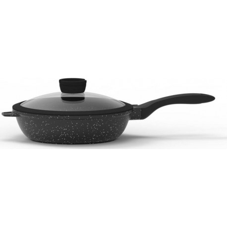 Actuel Sauteuse 28cm noir en fonte d'aluminium