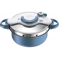 SEB Cocotte-minute induction CLIPSO MINUT DUO Bleu boreal 5 litres