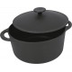 Crealys Cocotte ronde 26cm Noir