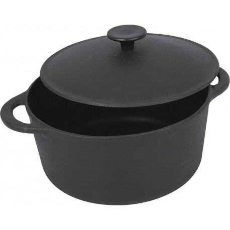 Crealys Cocotte ronde 26cm Noir