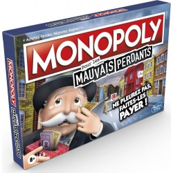 Hasbro Monopoly Mauvais Perdants - Jeu de sociéte - Jeu de plateau - Version française