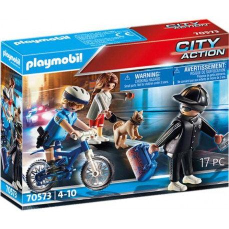 Playmobil 70573 - City Action - Police Policière et voleur