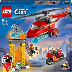 LEGO City 60281 L’hélicoptère de secours des pompiers