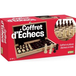 SMIR Coffret d'Echecs pliant en hêtre naturel - Les Classiques - SMIR