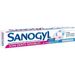 Sanogyl Dentifrice Soin Dents Sensibles Goût Frais Mentholé 75ml (lot de 4)