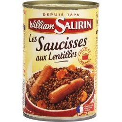 William Saurin Saucisses Lentilles 420g