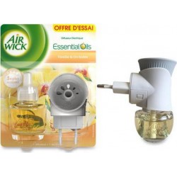 Air Wick Désodorisants Essential Oils diffuseur electrique vanille orchidée 19m