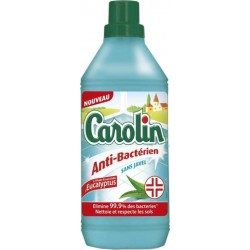 Carolin Sol Anti-Bacterien Sans Javel 1L (lot de 3)