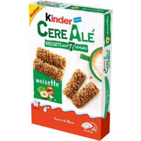 KINDER CereAlé Biscuits aux 7 céréales noisette 204g