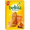 LU BelVita Petit Déjeuner Miel et Pépites de Chocolat 5 Céréales Complètes 400g (lot de 6)
