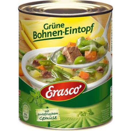 Erasco Grüne Bohnen-Eintopf 800g (carton de 6)