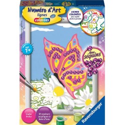 Ravensburger Numéro d'art - petit - Papillon et sequins