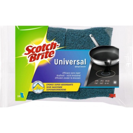 Scotch-Brite Universal Efficace Sans Rayer Par 2 (lot de 3 soit 6 éponges)