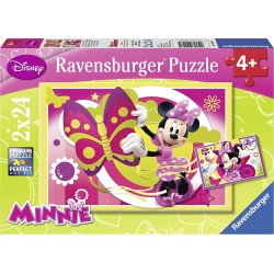 Ravensburger Puzzles 2x24 pièces - Une journée avec Minnie / Disney