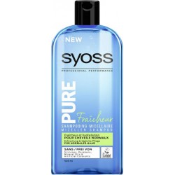 SYOSS Pure Fraîcheur Shampooing Micellaire Pour Cheveux Normaux 500ml (lot de 4)