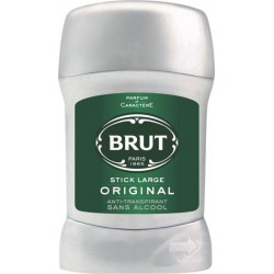 Brut Stick Large Original Anti-Transpirant Sans Alcool 50ml (lot de 4)