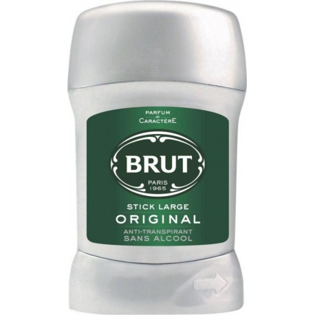 Brut Stick Large Original Anti-Transpirant Sans Alcool 50ml (lot de 4)