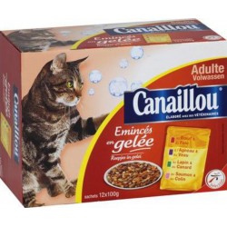 CANAILLOU Chat Emincés en Gélée 12x100g