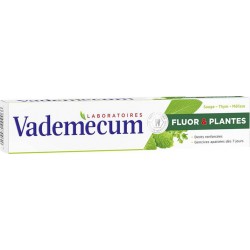 Vademecum Dentifrice Fluor Et Plantes Sauge Thym Mélisse 75ml (lot de 4)