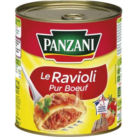 Panzani Le Ravioli Pur Boeuf 800g (lot de 8)