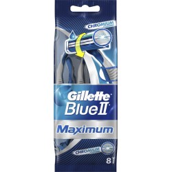 Gillette Blue II Maximum Rasoirs Jetables pour Homme par 8 Rasoirs (lot de 3 soit 24 rasoirs)