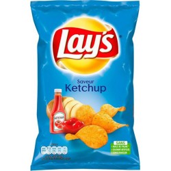 Lay's Chips Saveur Ketchup 130g (lot de 10)