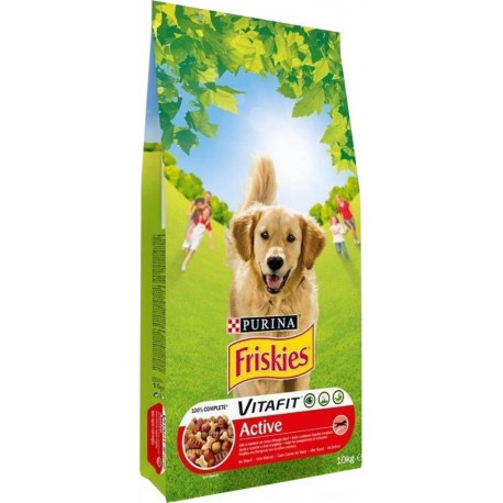 Friskies Croquettes Chiens Active Viandes Format Maxi 10Kg (lot de 2)