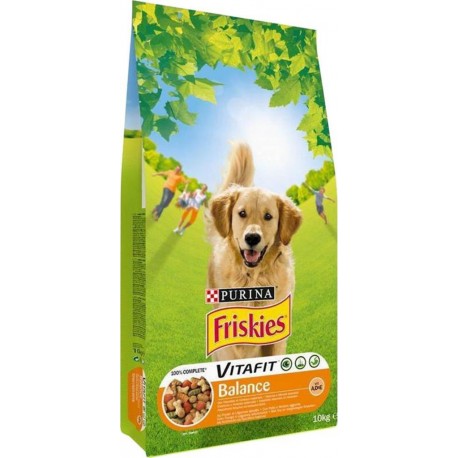 Friskies Croquettes Chiens Balance Poulet Légumes Format Maxi 10Kg (lot de 2)