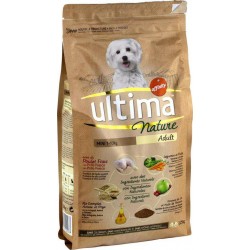 Ultima Nature Croquettes Chiens Adult Mini 1-10 Kg Poulet Riz Complet Légumes Fruits Format 1,25Kg (lot de 2)