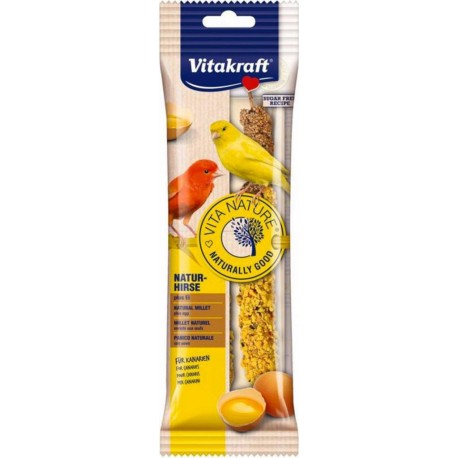 Vitakraft Millet Naturel Enrichi Aux Oeufs Aliment Pour Canaris Bâtonnets (lot de 3)