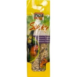 Riga Sticky Grandes Perruches Banane Papaye 2 Bâtonnets 140g (lot de 3)