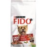Fido Croquettes Croq Mix Chiens (petits chiens de moins de 25Kg) au Boeuf, Céréales et Légumes 1Kg (lot de 6)