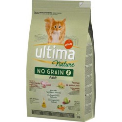 Ultima Nature Croquettes Chat No Grain Adult Dinde 1,1Kg (lot de 3)