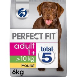 Perfect Fit Total 5 Croquettes Chien Adult 1+ Poulet Format Maxi 6Kg
