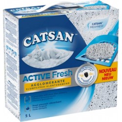 Catsan Active Fresh Agglomérante Litière Pour Chats 5L (lot de 2)