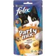 Felix Croquettes Chats Party Mix Original Poulet Foie Dinde 60g (lot de 10)