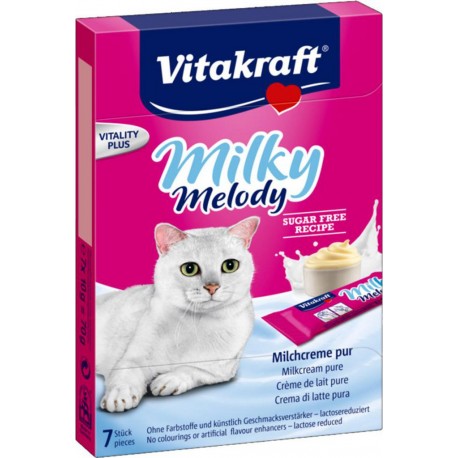 Vitakraft Milky Melody Crème De Lait Pure Pour Chat 7x10g (lot de 3)