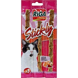 Riga Stickly Volaille Foie Pour Chat Bâtonnets 15g (lot de 6)