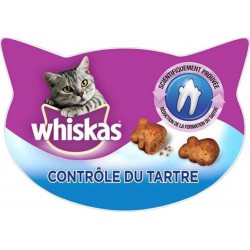 Whiskas Contrôle du Tartre aux Poissons 40g (lot de 10)