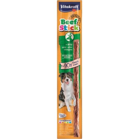 Vitakraft Beef Stick au Gibier pour Chien 12g (lot de 10)