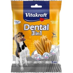 Vitakraft Dental 3 en 1 pour petits Chien 120g (lot de 6)
