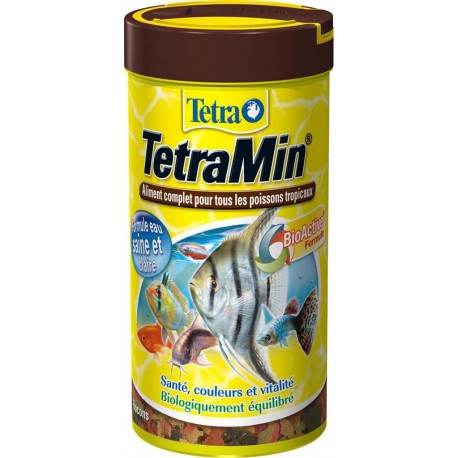 Tetra TetraMin Aliment Complet pour tous les Poissons Tropicaux 250ml (lot de 2)