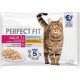 PERFECT FIT Sachets fraîcheur en sauce poisson dinde - Adulte - Pour chat stérilisé - 4 x 85g