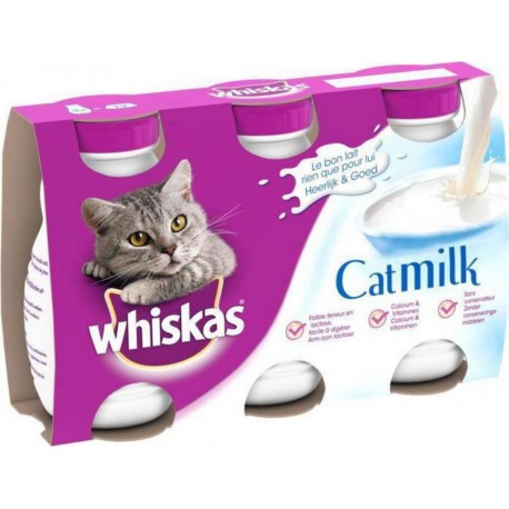 WHISKAS Lait pour Chats Catmilk 3x200ml