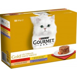 Gourmet Gold Les Timbales Multi Variétés aux Légumes 85g par 12 rations (lot de 3 soit 36 rations)