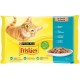 Friskies Aliment pour Chat en Sauce 4 Poissons 85g par 4 rations (lot de 2)