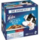 Felix Tendres Effilés Délicieux Mixte Viandes Poissons 100g par 24 sachets (lot de 2)